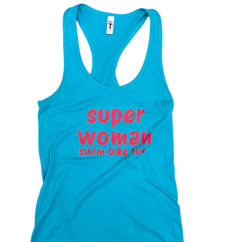Super Woman - Swim Bike Run Tank