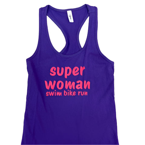 Super Woman - Swim Bike Run Tank