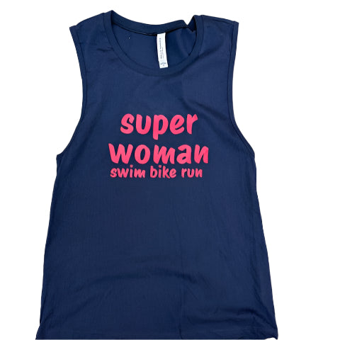Super Woman - Swim Bike Run Tank
