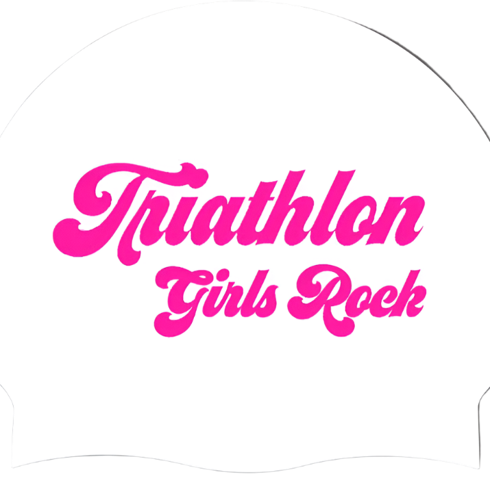 Triathlon Girls Rock Silicone Swim Cap