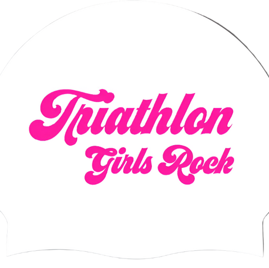 Triathlon Girls Rock Silicone Swim Cap
