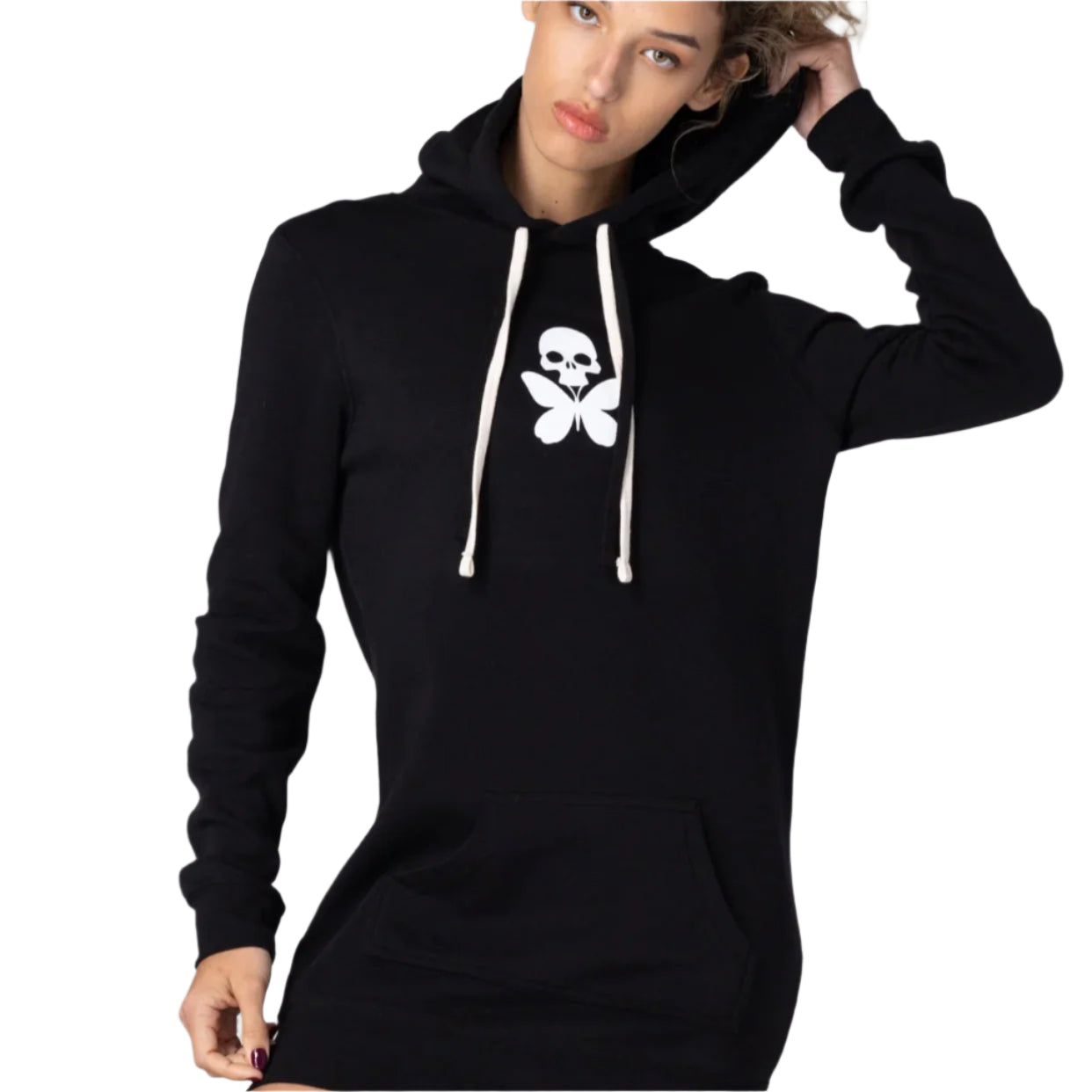 Betty Designs Tattoo Hoodie Sweatshirt Dress